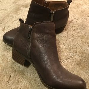 Lucky brand leather booties